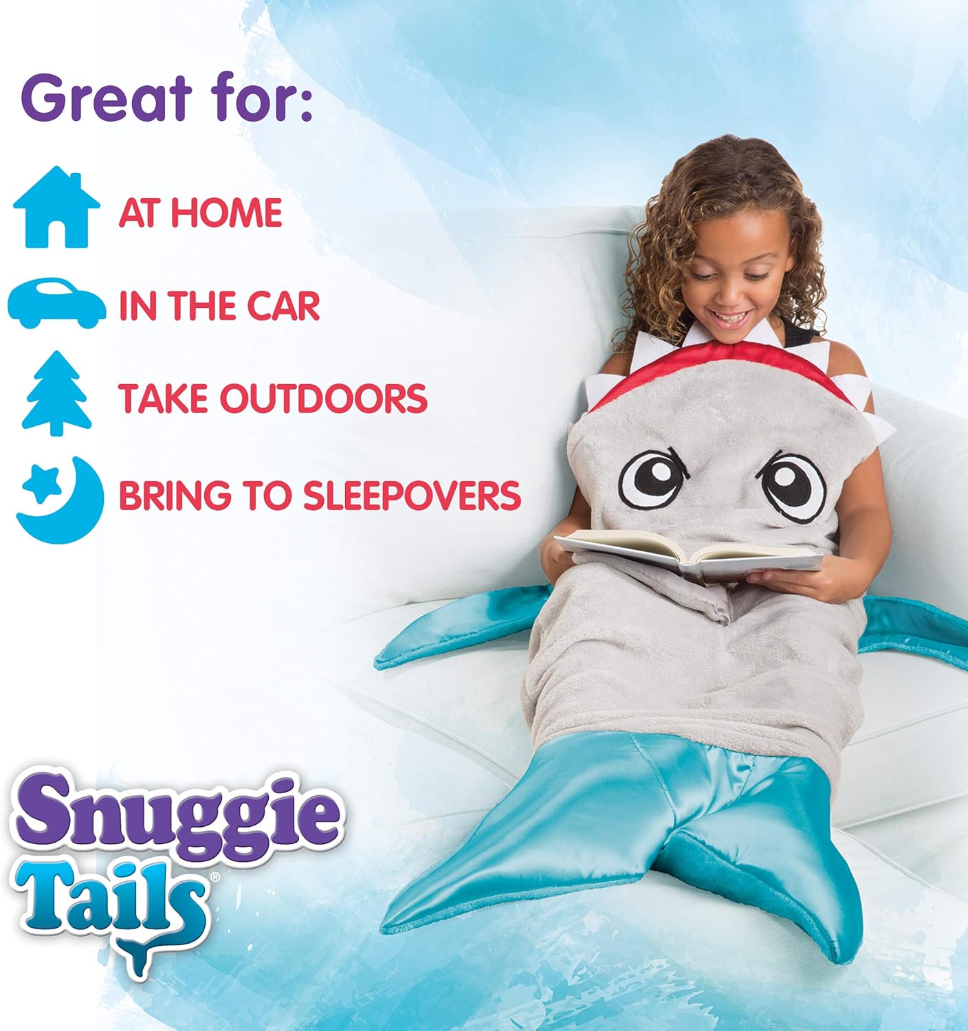Fleece Blanket Snuggie Tails Shark Shark Blanket Snuggle Tail For