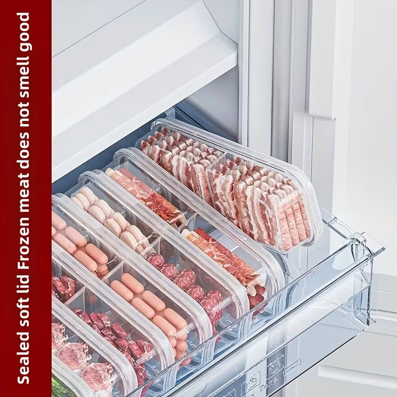 2 Compartment Freezer Storage Containers – Airtight Leak-Proof Food-Gr ...