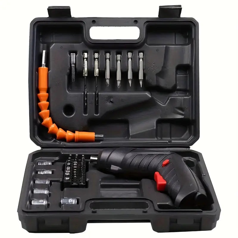 Electric Screwdriver Kit -  Mini Handheld Drill with Lithium Battery  for DIY Projects / Home Repair