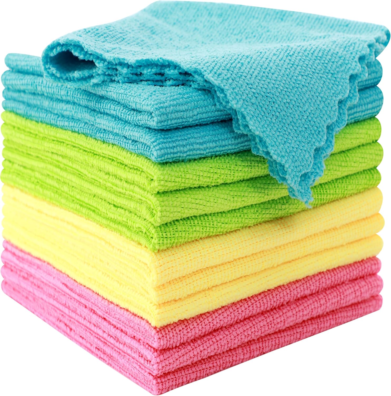 10 Pcs Super Absorbent Microfiber Dish Cloth