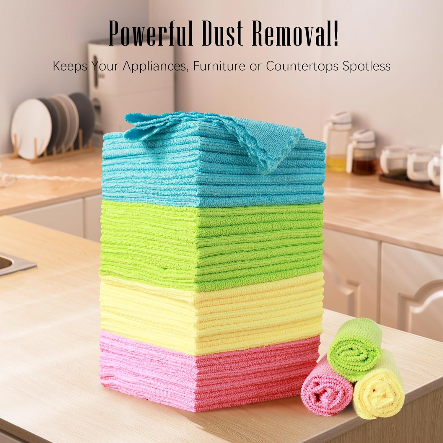 10 Pcs Super Absorbent Microfiber Dish Cloth