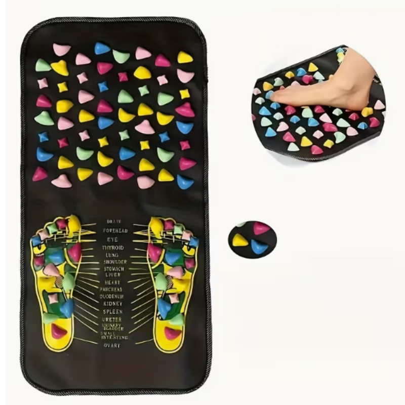 Acupressure Foot Reflexology Massage Mat – Pain Relief Foot Therapy Mat for Relaxation, Stress Relief & Blood Circulation