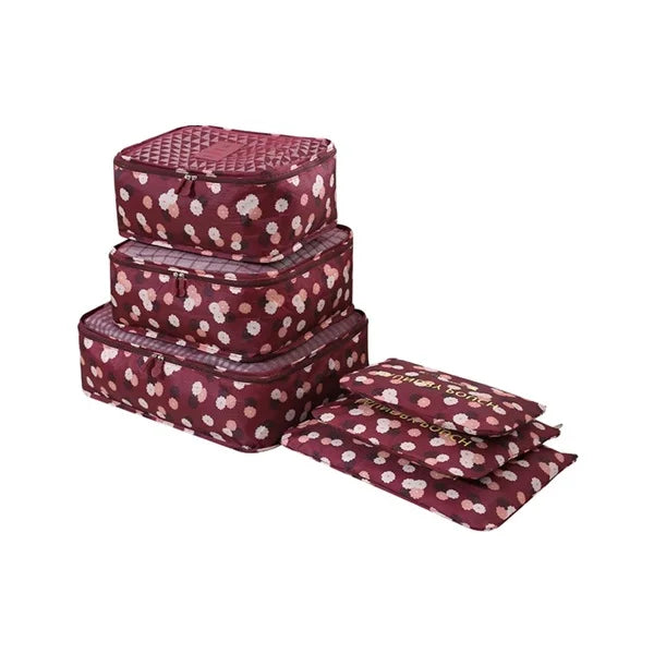 6pcs Travel Storage Bag - Printed