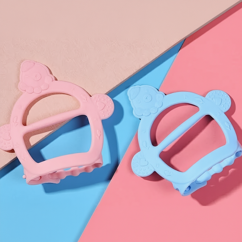 Sensory Silicone Teething Bracelet – Baby Chew Toy for Infants & Toddlers (Random color-Pack of 1)