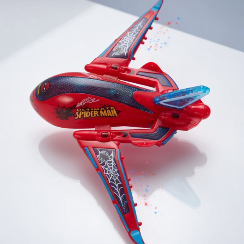 Bump & Go Toy Airplane with Lights & Music – Battery Operated Automatic Plane Toy for Kids