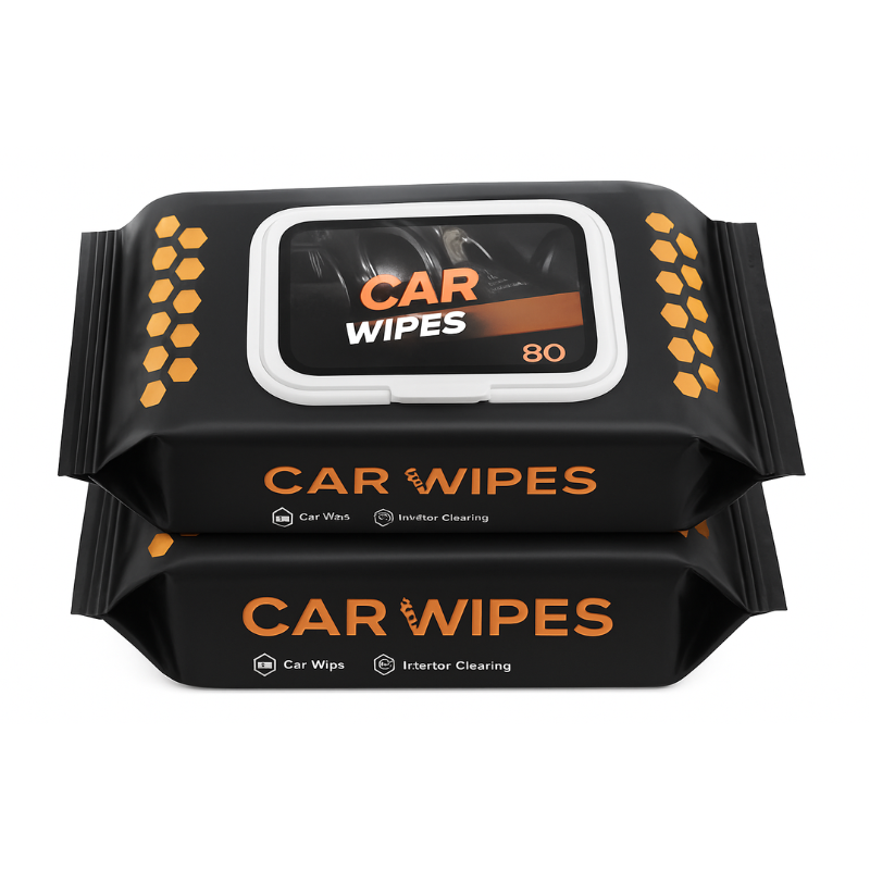 80 Pcs Car Cleaning Wipes – All-Purpose Glass, Dashboard & Interior Cleaning Wipes for Cars (Pack of 2, Total 160 Wipes)