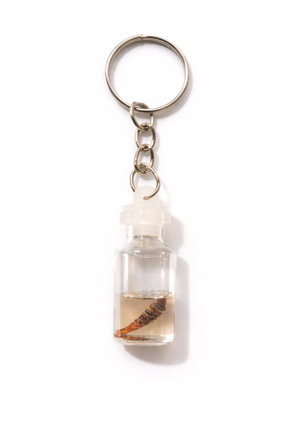 Mini Glass Bottle Charm Keychain (Pack Of 3)