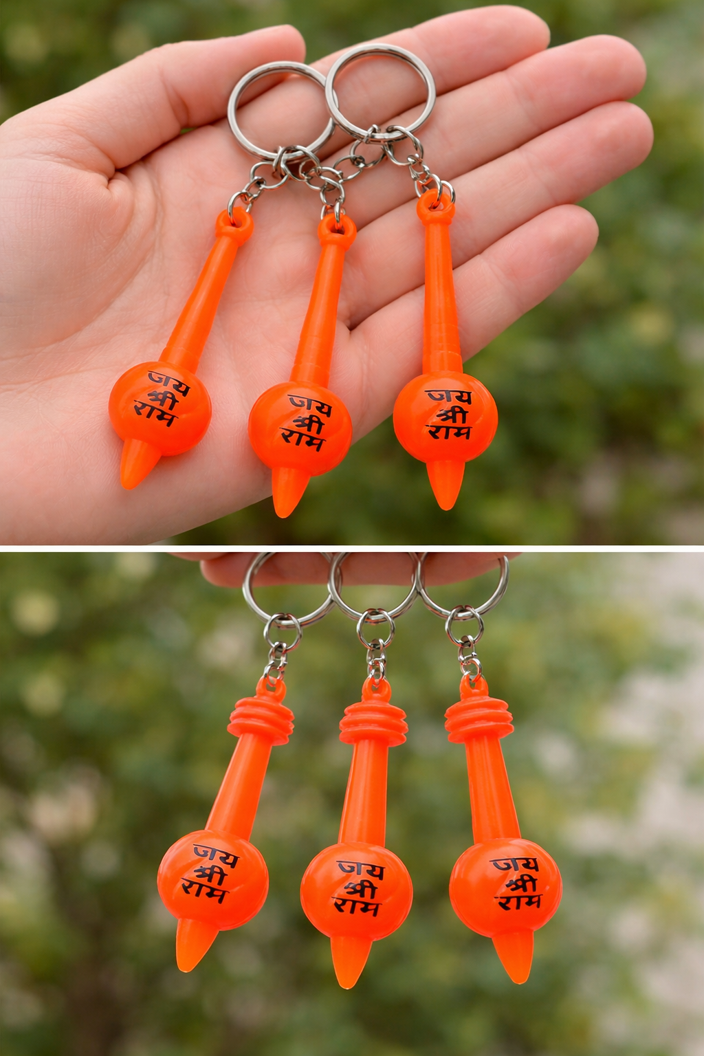 Jai Shri Ram Gada Keychain (Pack Of 3)