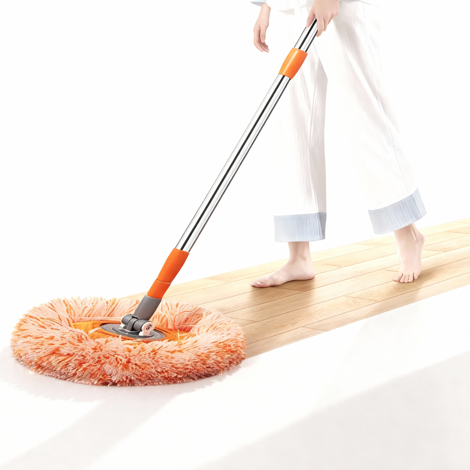 Sunflower Cleaning Mop – 360° Rotatable Floor Mop with Height Adjustable Handle