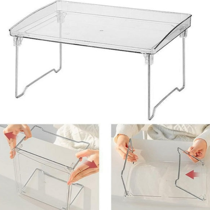 Crystal Storage Rack – Elegant Clear Organizer for Home, Office & Vanity Use (Pack of 1)