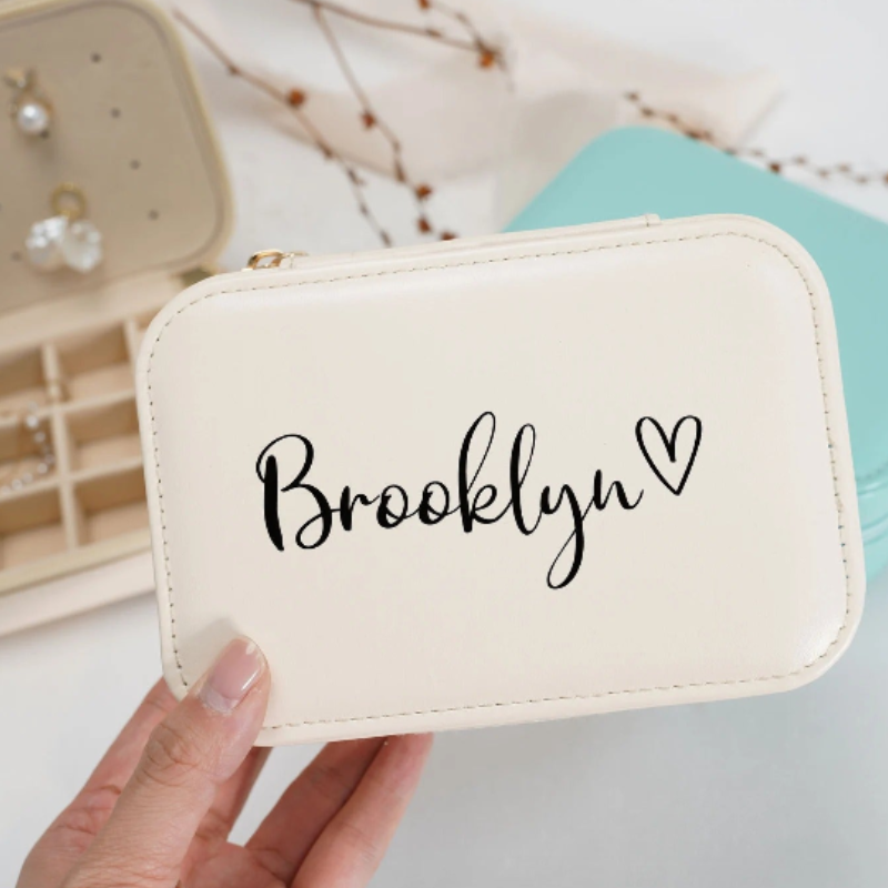 Customised Jewellery Box – Large Capacity Jewelry Organizer with Your Name