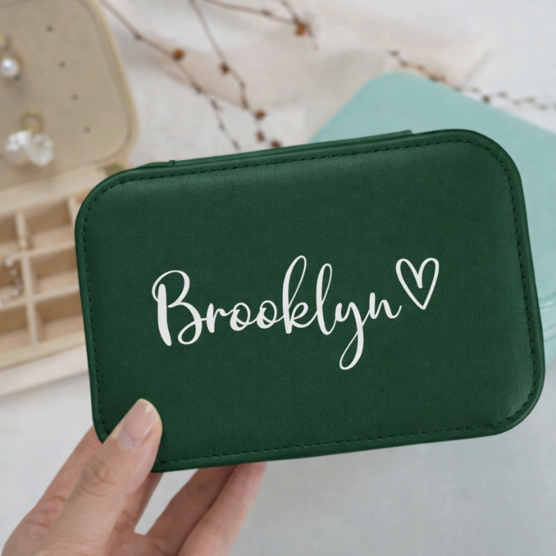 Customised Jewellery Box – Large Capacity Jewelry Organizer with Your Name
