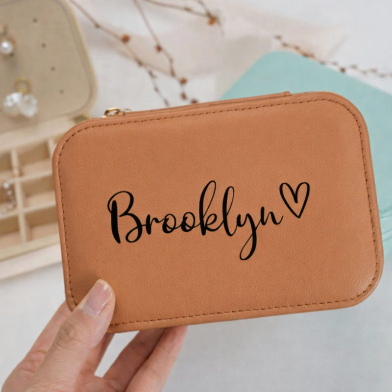 Customised Jewellery Box – Large Capacity Jewelry Organizer with Your Name