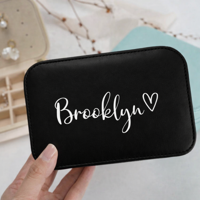 Customised Jewellery Box – Large Capacity Jewelry Organizer with Your Name