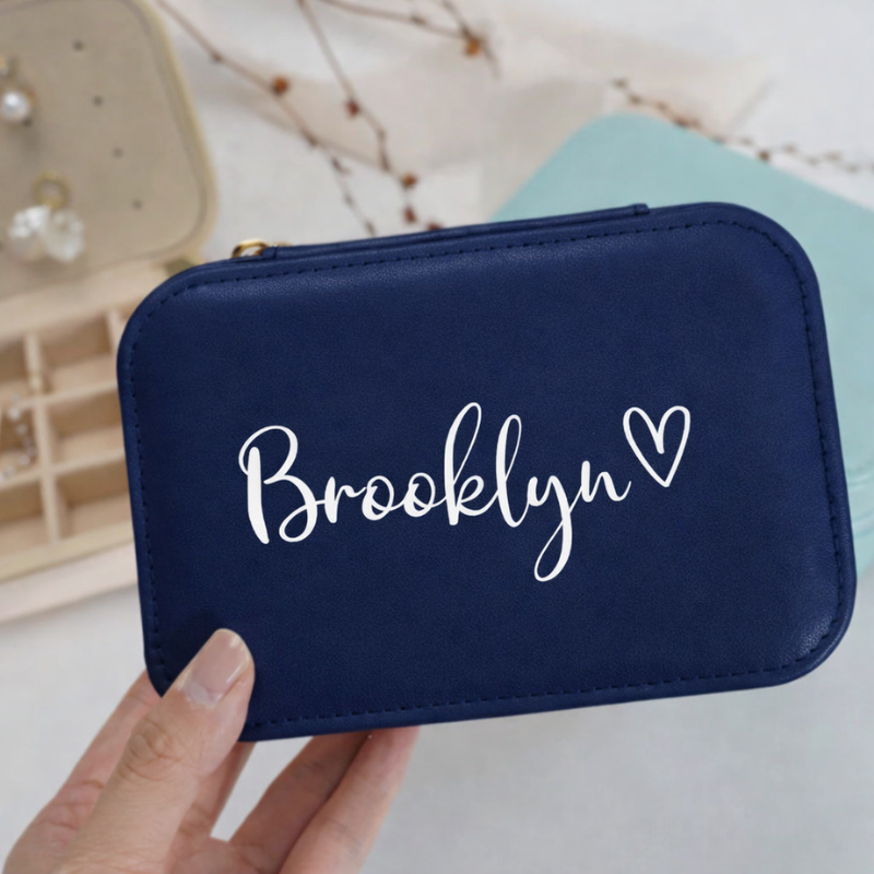 Customised Jewellery Box – Large Capacity Jewelry Organizer with Your Name