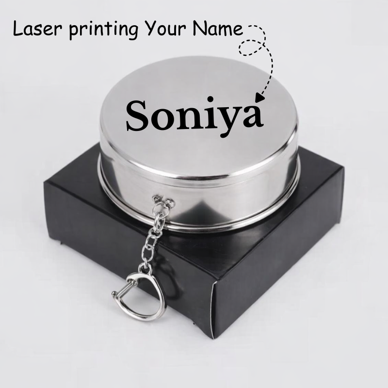 Customized Stainless Steel Folding Cup – Portable Travel & Camping Drinking Cup