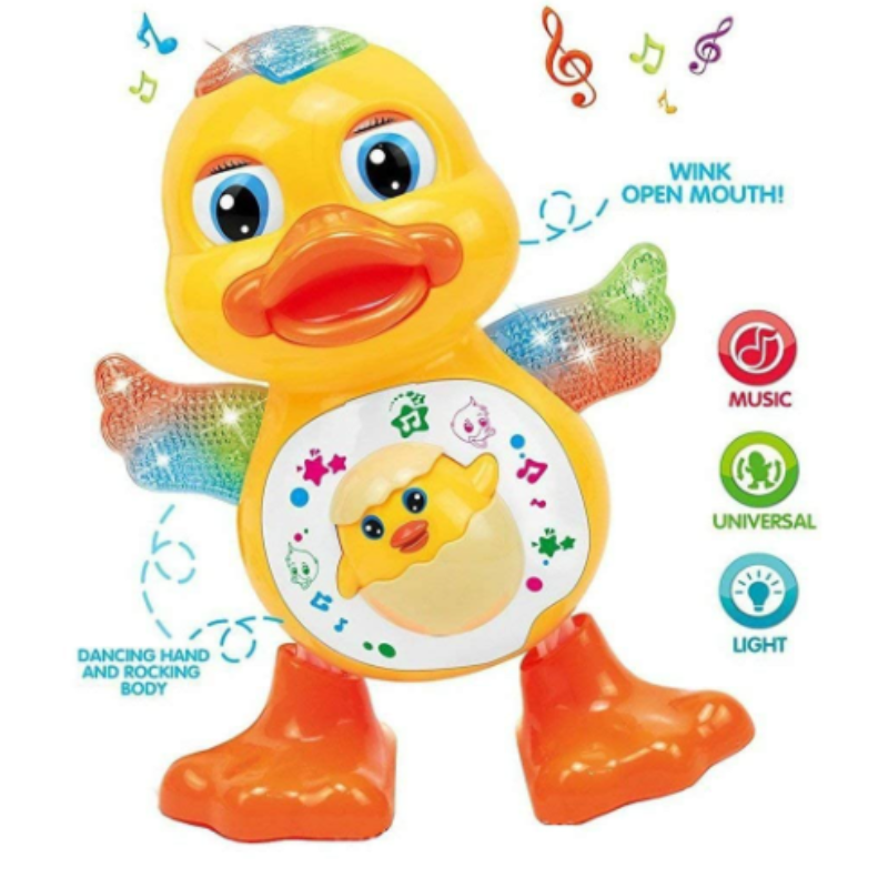 Dancing Duck Musical Toy with Lights & Movement – Battery Operated Interactive Duck Toy for Kids