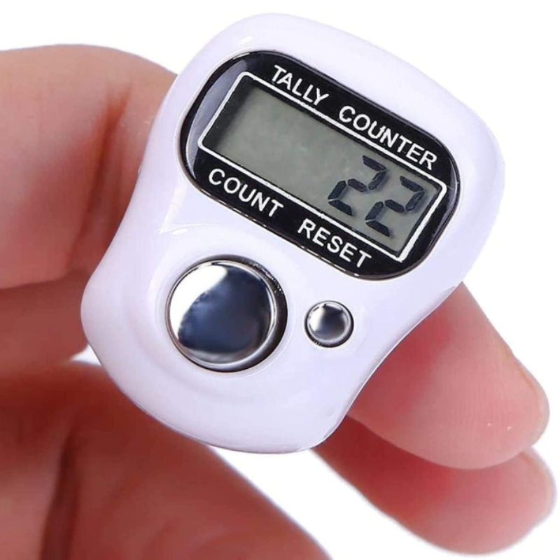 Digital Finger Ring Tally Counter | Mini Click Counter for Prayer, Meditation, Gym & Workout Tracking (Random Color-Pack of 1)
