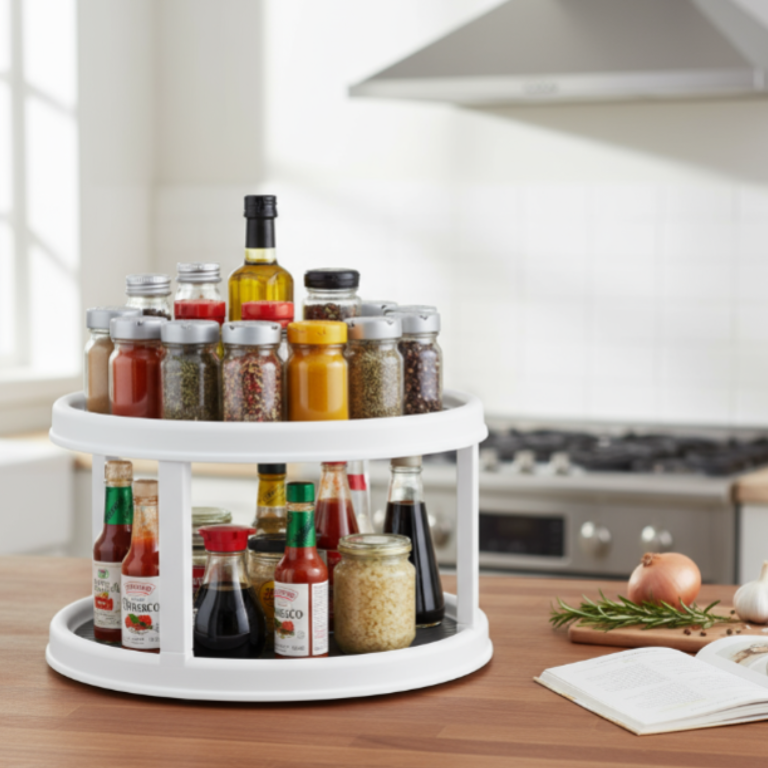 Buy Double Layer Rotating Tray Online - 99Wholesale – 99wholesale