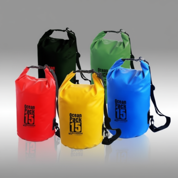 Waterproof Ocean Pack 15L – Durable Dry Bag for Travel, Outdoor, Water Sports & Adventure (Random color-Pack of 1)