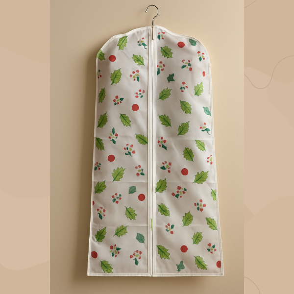 Dustproof Closet Cloth Cover – Protective Garment Bag 60cm×100cm for Wardrobe & Clothes (Random Print -Pack of 1)