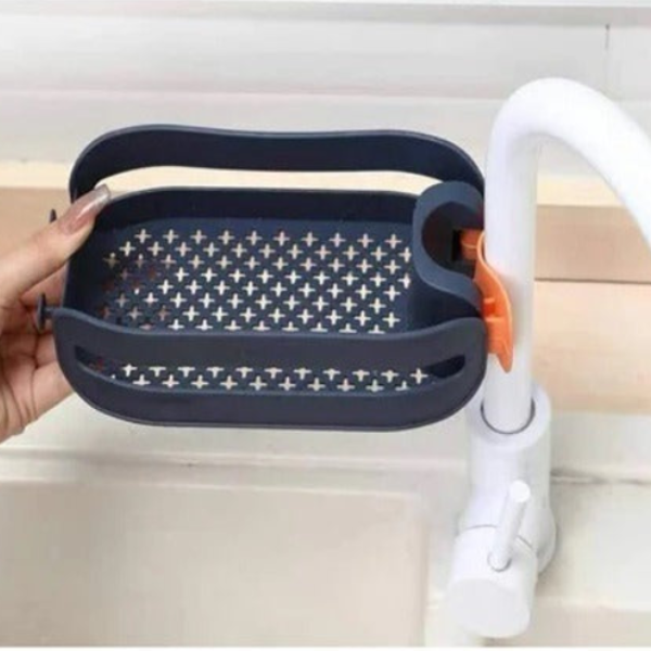 Faucet Drain Basket – Plastic Sink Strainer for Kitchen & Bathroom (Random color-Pack of 1)