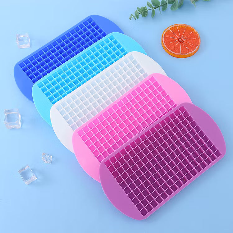 Mini Silicone Ice Cube Tray – 1 Pc Small Square Ice Mold for Beverages (Random color)