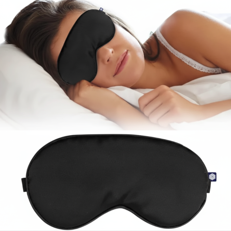 Soft Eye Mask for Sleeping – Comfortable & Light Blocking ( Random Color - Pack of 1 )