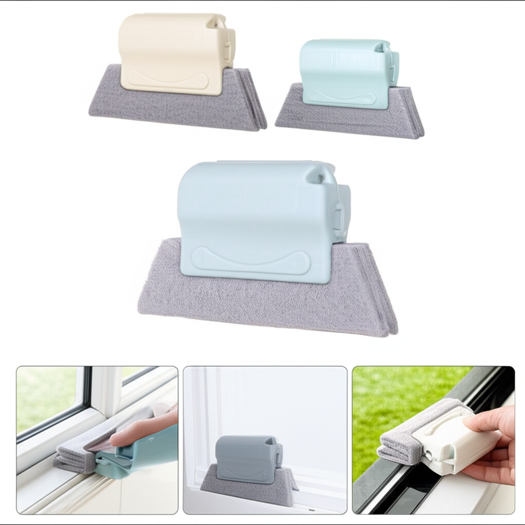 Sliding Window Cleaning Brush – Easy Glass & Window Cleaner (Random Color-Pack of 1)