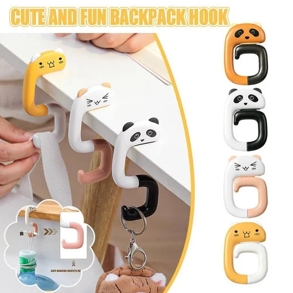 Animal Design Foldable Bag Hook - 1 Pc