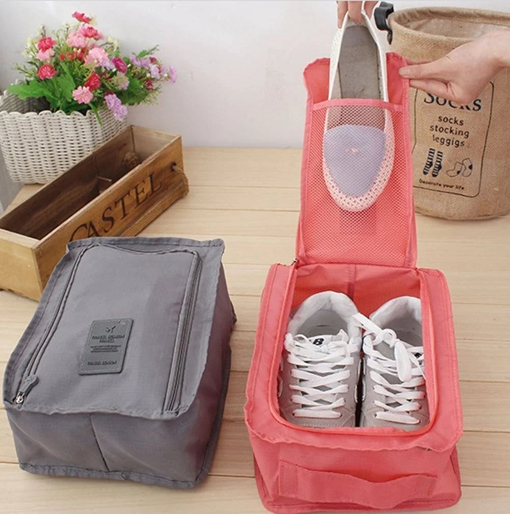 Travelling Shoe Pouch Small - Plain (Random Colours)