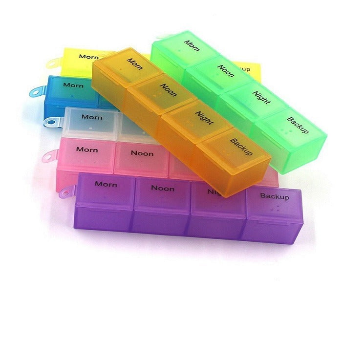 28 Days - 4 Weeks x 7 Days Pill Storage Medicine Box