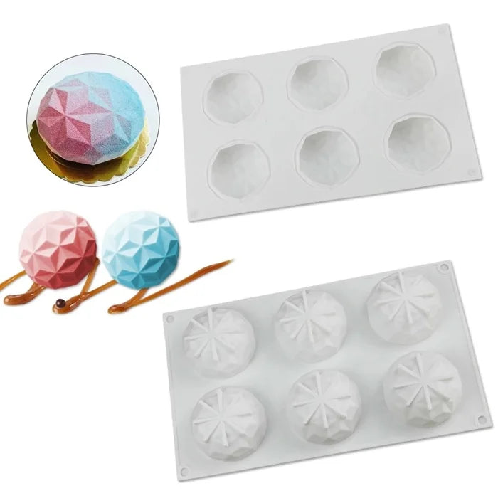 6 Cavity Diamond Pinata Mousse Mould