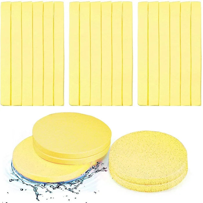 12Pcs Face Cleaning Wash Puff Sponge Stick