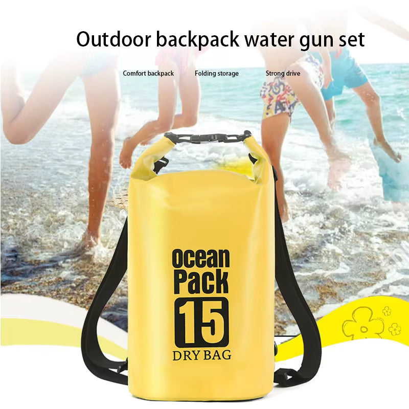 Waterproof Ocean Pack 15L – Durable Dry Bag for Travel, Outdoor, Water Sports & Adventure (Random color-Pack of 1)