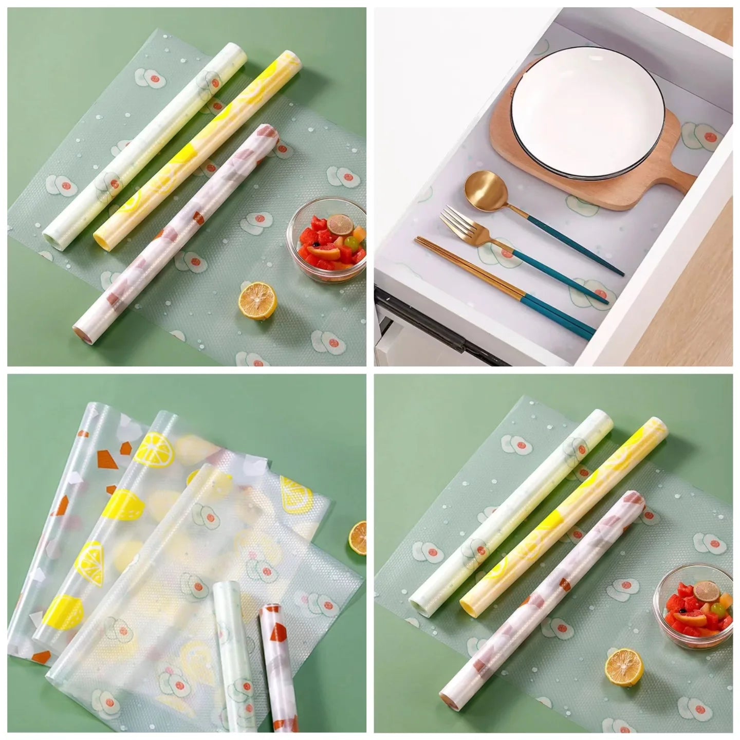 Multi-Purpose Drawer Mat – 45 x 125 cm Shelf Liner, Cupboard & Fridge Mat (Random Print)