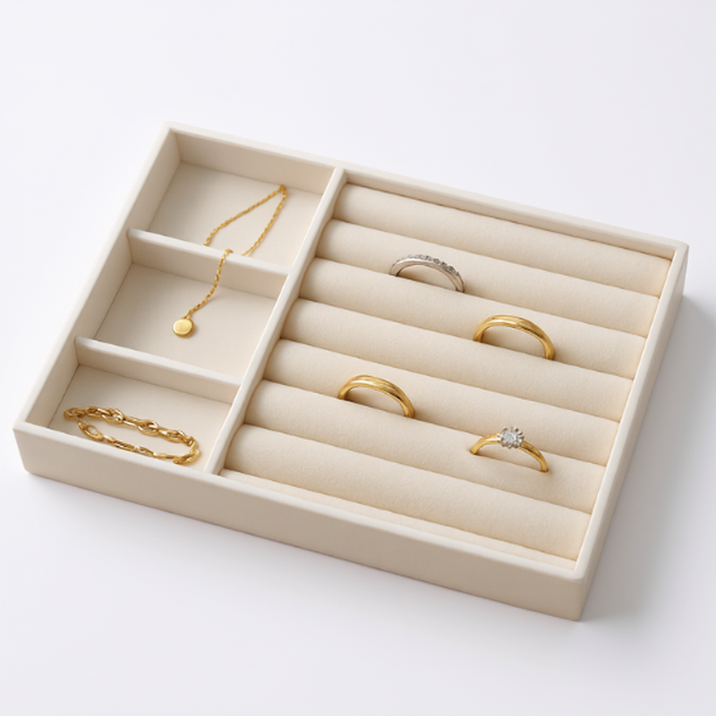 Jewelry Display Tray – Elegant Organizer for Rings, Earrings, and Accessories (Pack Of 1)