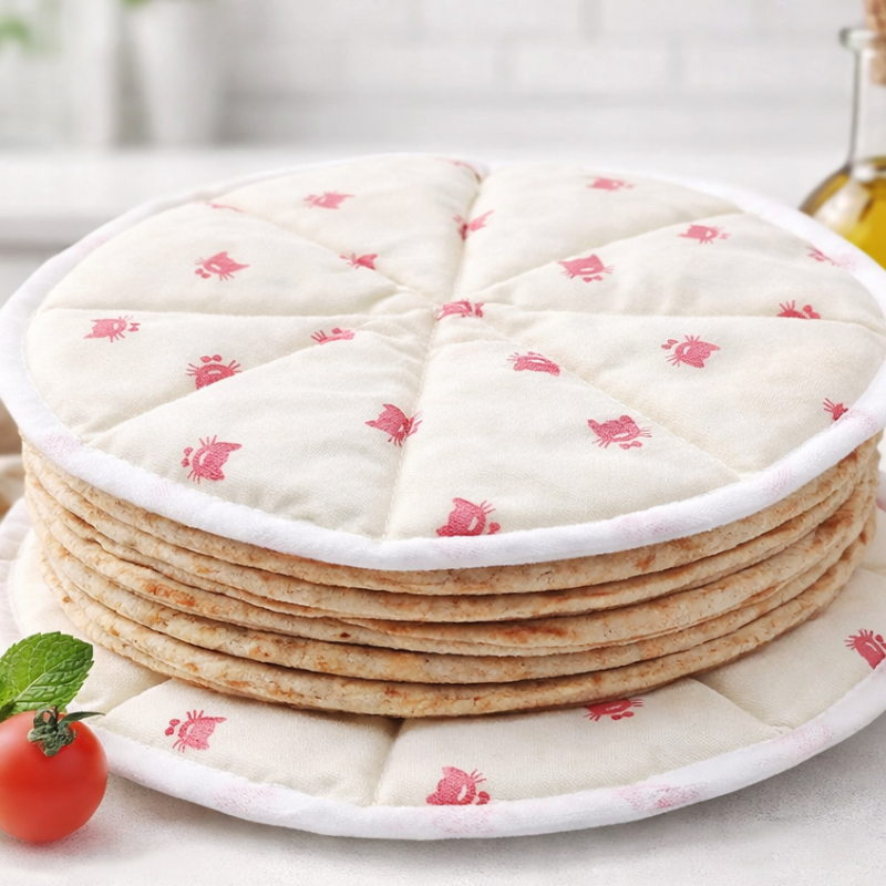 Set Roti Kitchen Combo Set – 2Pc Roti Cover (19x19 cm) + 1Pc Roti Mat (35x44 cm ...