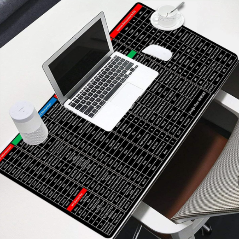 Keyboard Shortcut Key Mouse Pad – Excel & Office Software Shortcuts Extended Desk Mat (30 x 70 cm)