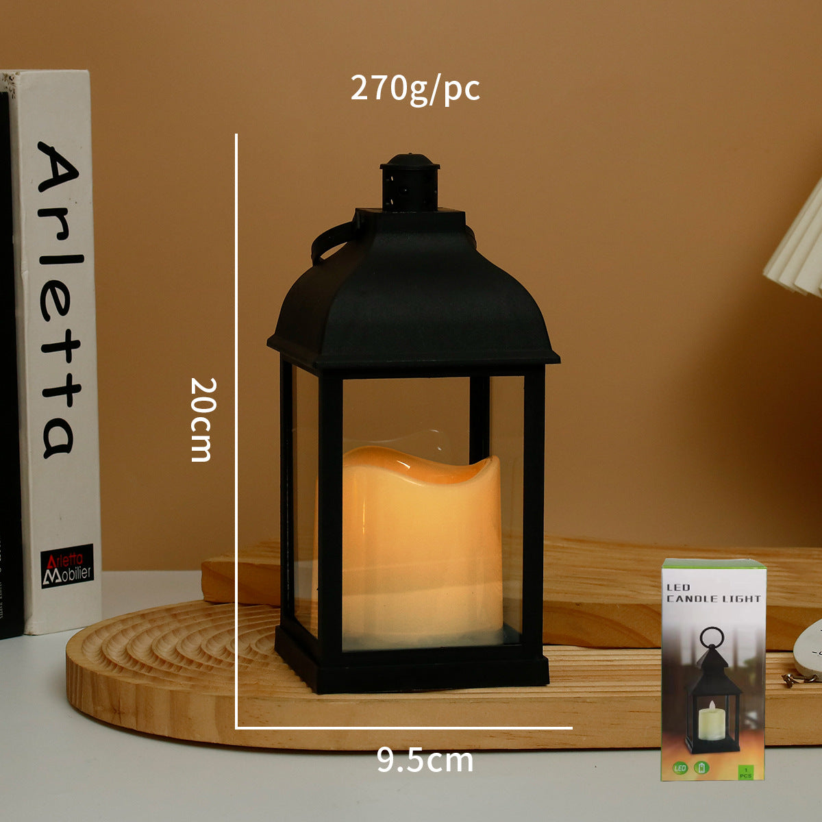 LED Hanging Lantern Lamp[BIG], Acrylic Antique LED Lantern Hurricane Lamp and Wall Hanging Led Candle Light Holder for Home, Living Room, Bedroom for Diwali Decorations