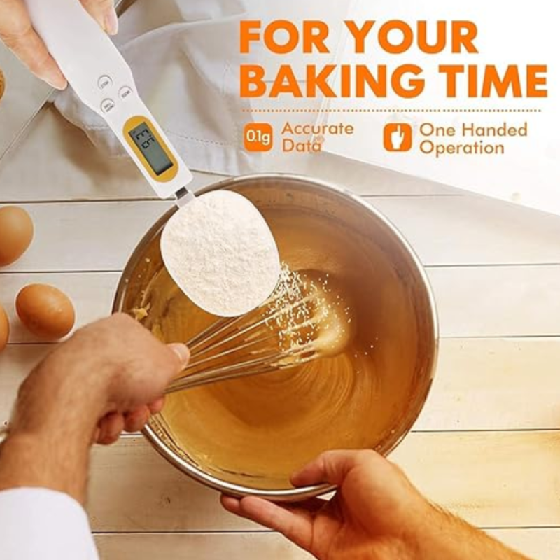 Digital Measuring Spoon – LCD Display Electronic Scale Spoon for Precise Measuring of Spices, Baking Ingredients, Coffee, Protein & Kitchen Cooking