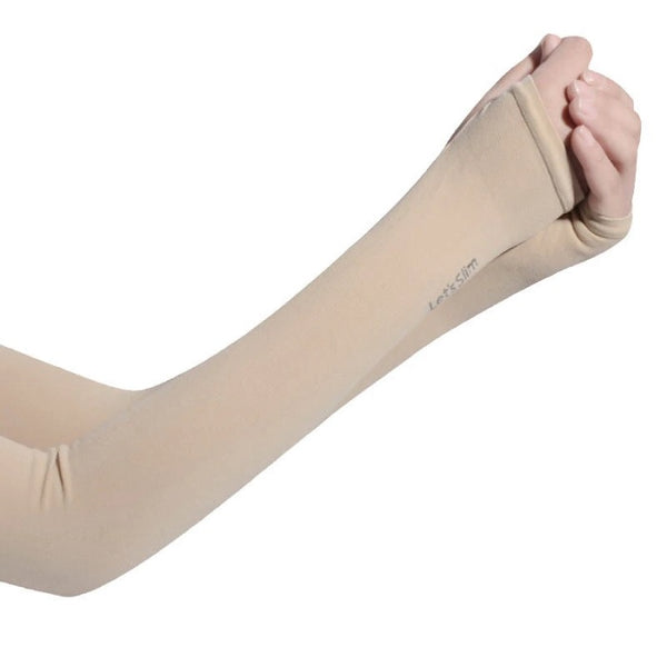 Let's slim Hand Cover Cool Arm Sleeves - UV Protection & Breathable Sp ...