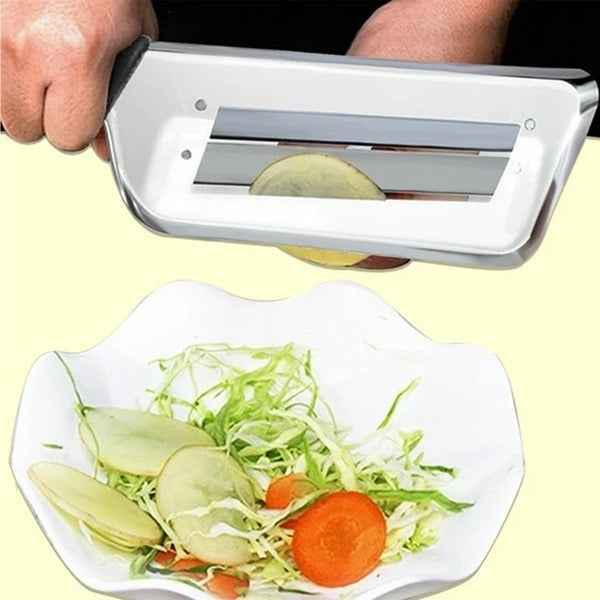 Stainless Steel Vegetable Slicer Knife Shredder, Double Blade Vegetable Cutter