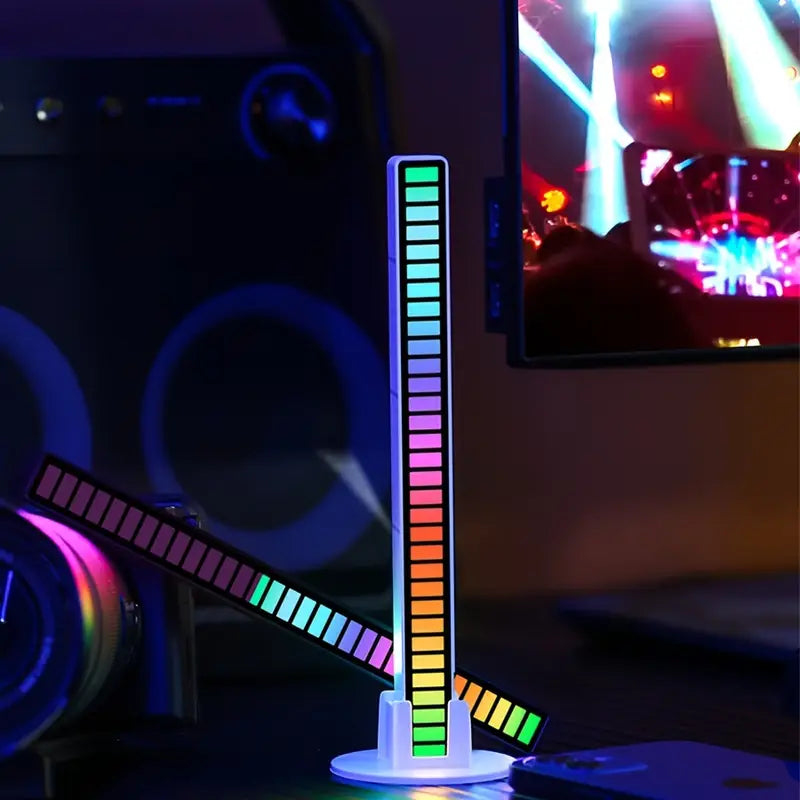 RhythmGlow™ RGB Music Level Light – Sound Reactive LED Audio Spectrum Bar