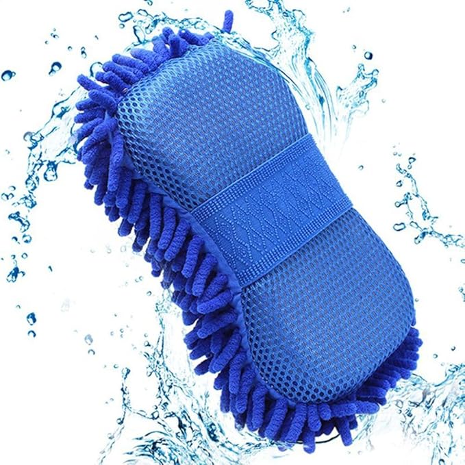 Microfiber Multipurpose Cleaning Sponge – Soft, Absorbent & Reusable (Random color- Pack of 1)