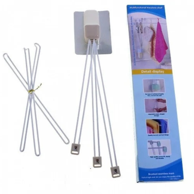 Multifunctional Traceless Kitchen Shelf – Storage Organizer for Supplies & Utensils ( Pack of 1 )