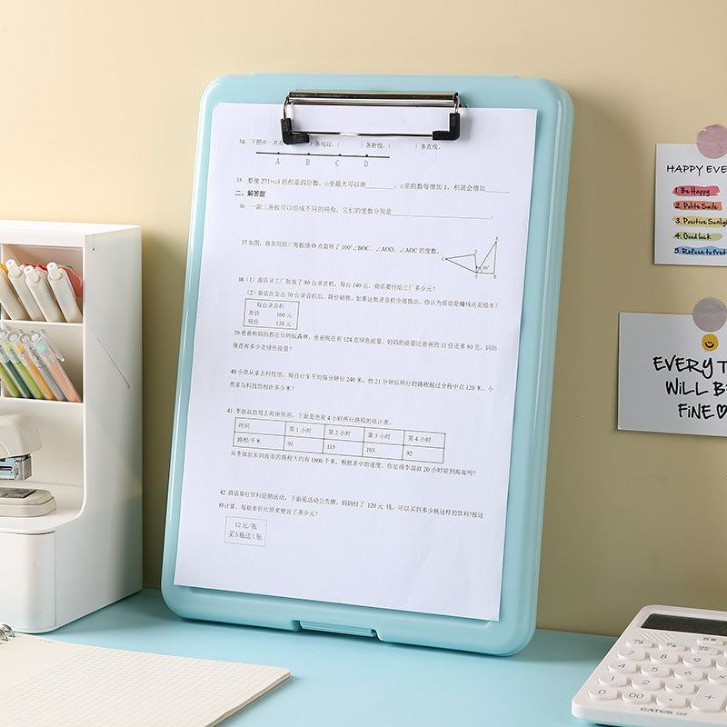 A4 Plastic Board Folder File Box