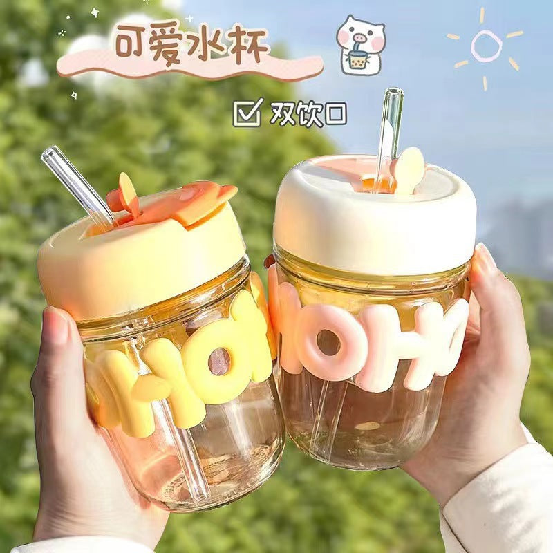 OHO Drinking Cup with Sleeve Glass Cup