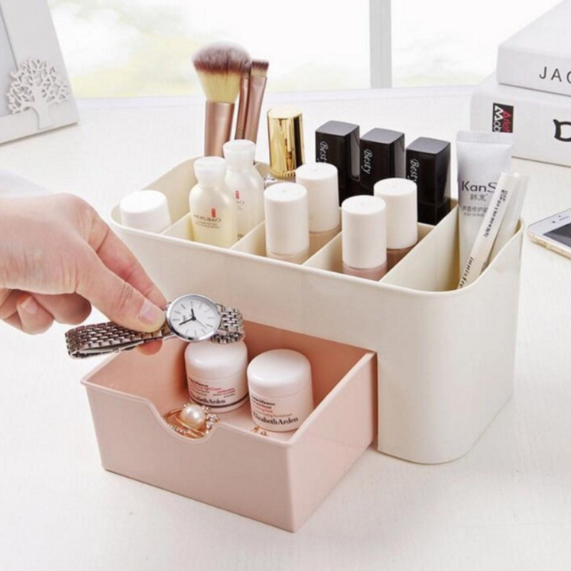 Plastic Desktop Multipurpose Organizer – Office & Home Desk Storage for Stationery, Accessories & Small Items (Pack of 1)