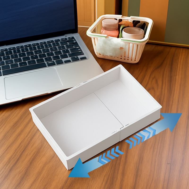 Expandable Organizer with Smooth Sliding Drawers – Space-Saving Storage Rack for Kitchen, Office & Home(Large Size Organizer)